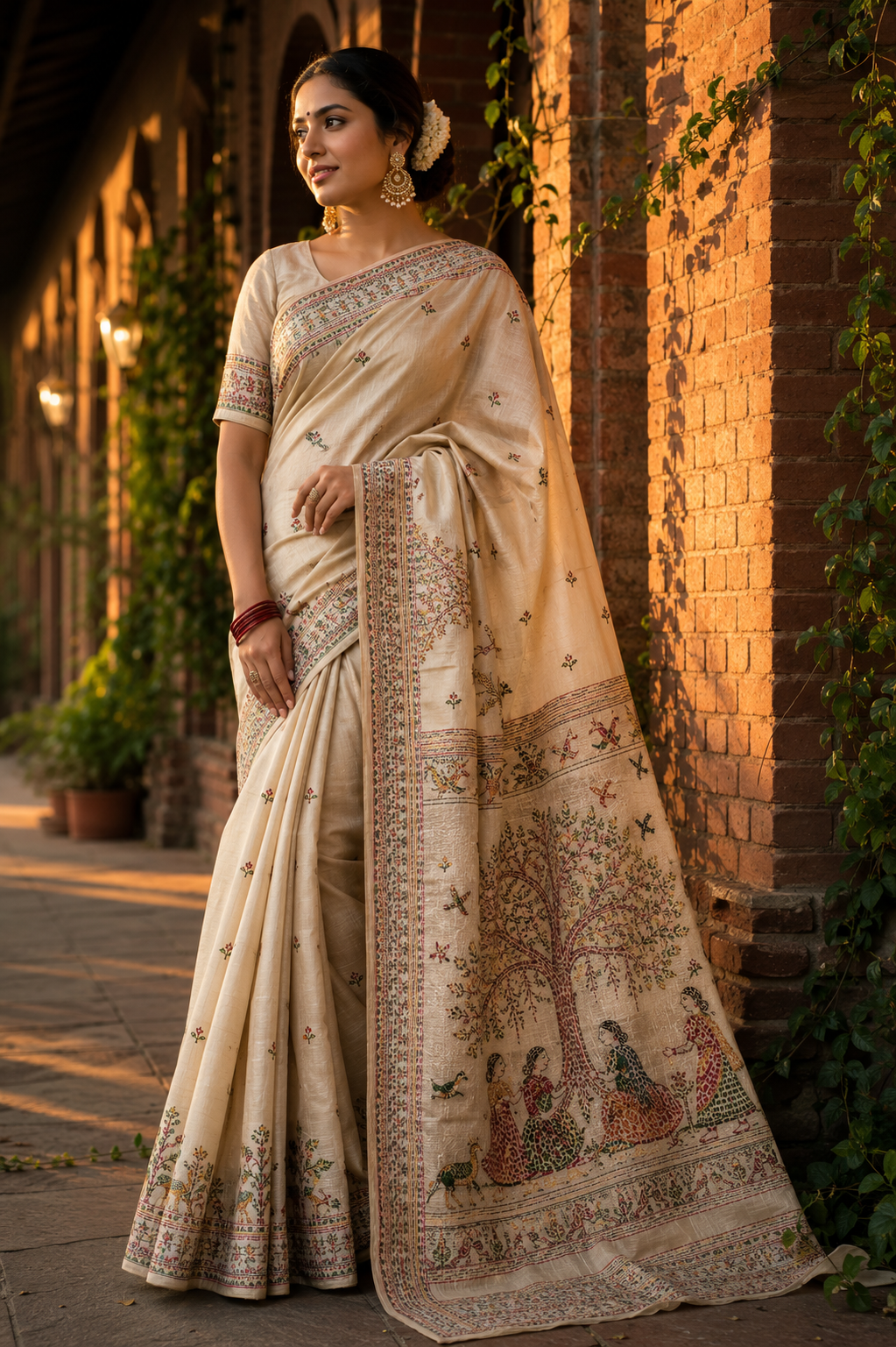 Vunavya - Authentic Handloom Sarees & Traditional Textiles Online बिहारक पारंपरिक सुजनी कढ़ाईक