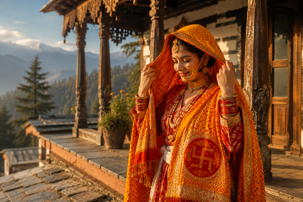 कुमाऊंनी रंगवाली पिछौड़ा