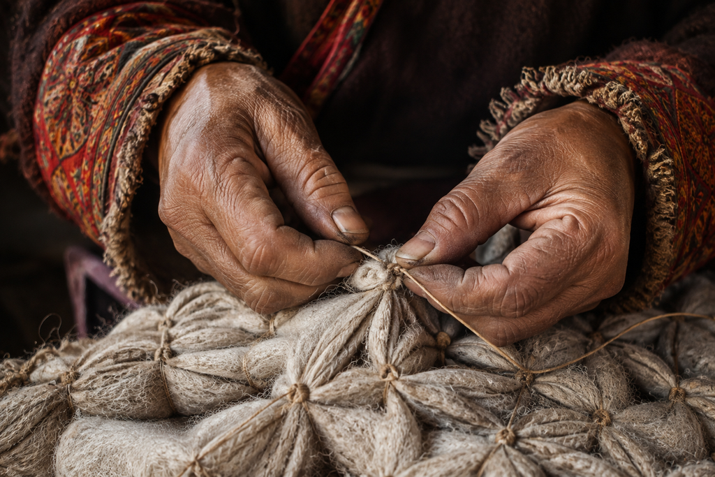 Circles in the Himalayan Cold: Ladakhi Thigma & Snambu Ladakh's rare Thigma tie-dye & Snambu handloom.